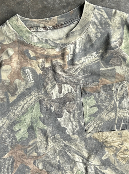 VINTAGE FADED CAMO SHIRT - L
