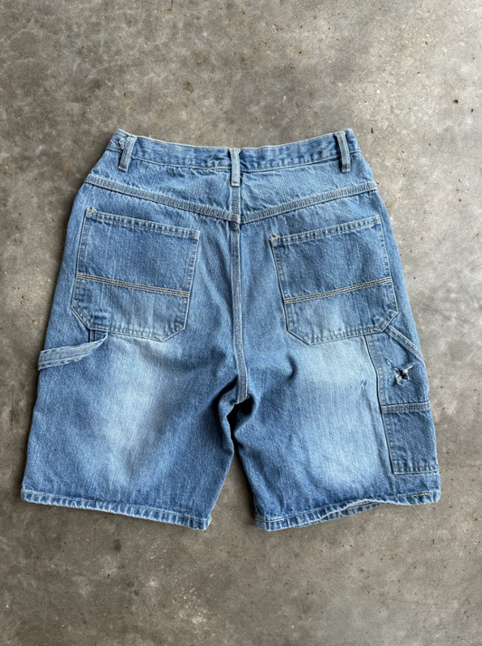 VINTAGE PREMIER INTERNATIONAL DENIM CARPENTER SHORTS - 28