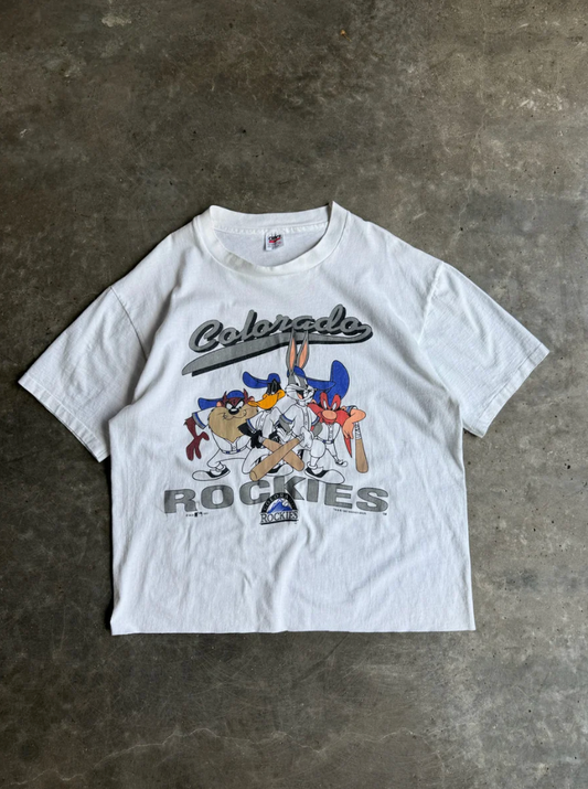 VINTAGE COLORADO ROCKIES LOONEY TUNES TEE - XL
