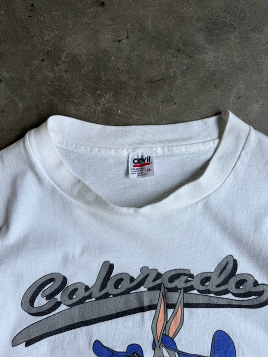 VINTAGE COLORADO ROCKIES LOONEY TUNES TEE - XL
