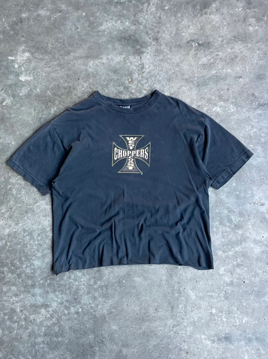 VINTAGE CROPPED WEST COAST CHOPPERS SHIRT - XL
