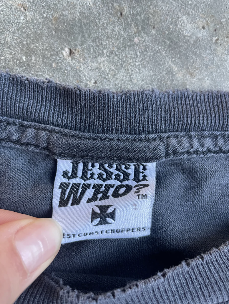 VINTAGE CROPPED WEST COAST CHOPPERS SHIRT - XL