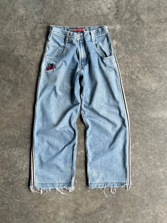 VINTAGE JNCO STRIPED JEANS - 32