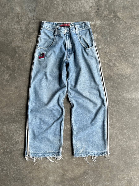 VINTAGE JNCO STRIPED JEANS - 32