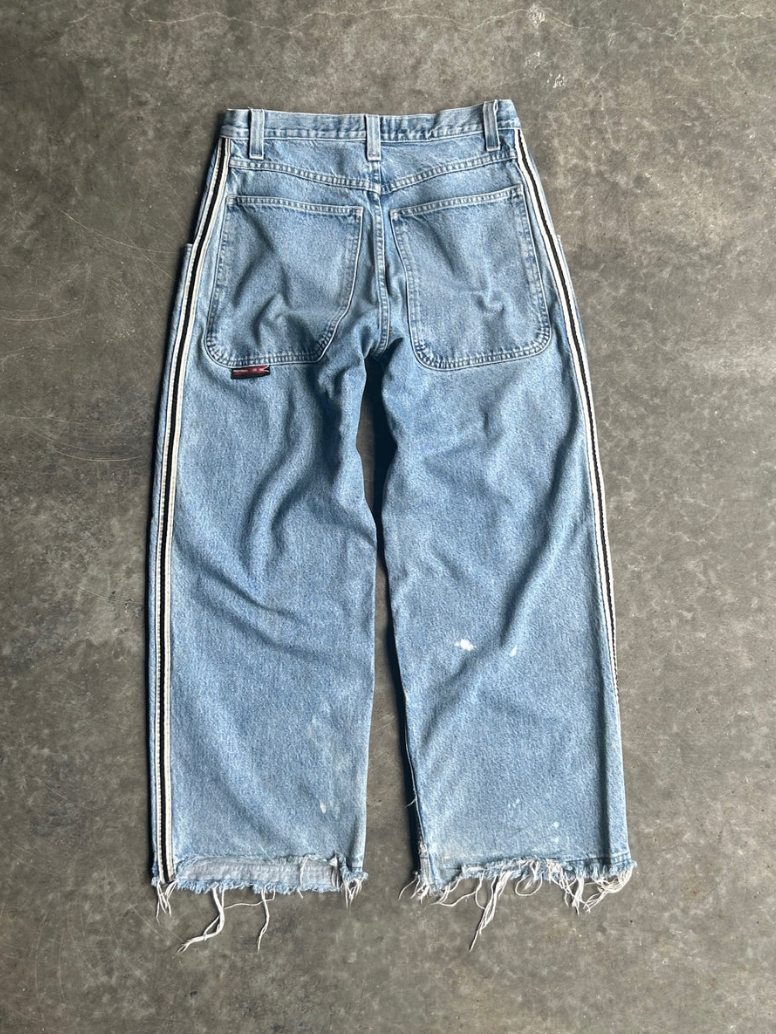 VINTAGE JNCO STRIPED JEANS - 32