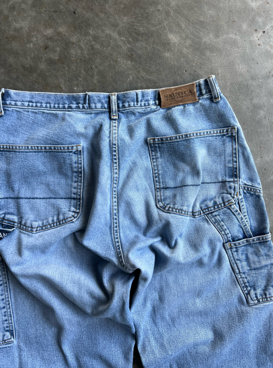 VINTAGE LIGHT WASH NAUTICA JEANS - 36