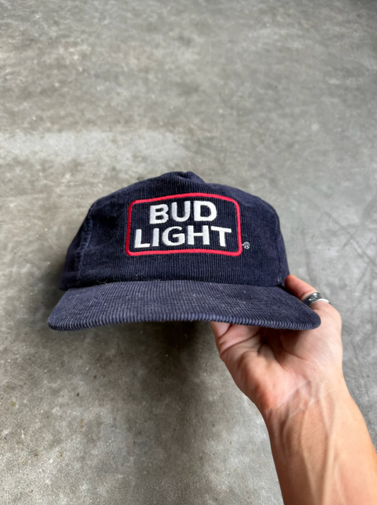 VINTAGE NAVY BUD LIGHT SNAPBACK HAT