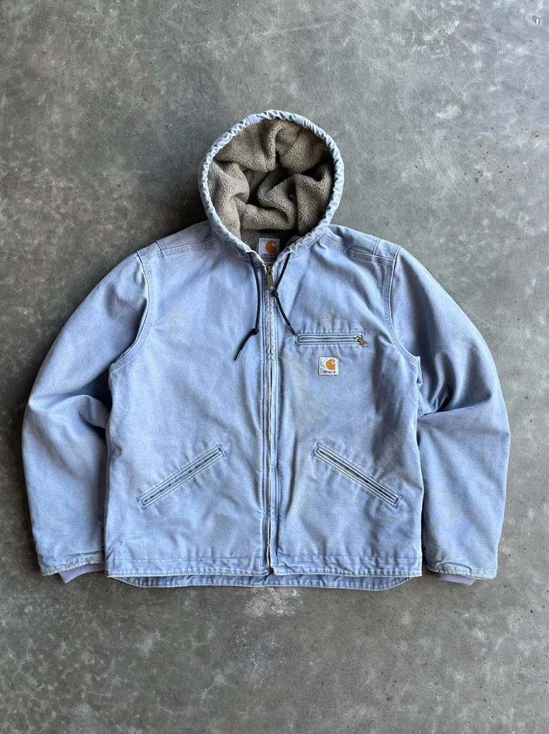 VINTAGE LIGHT BLUE CARHARTT JACKET - M