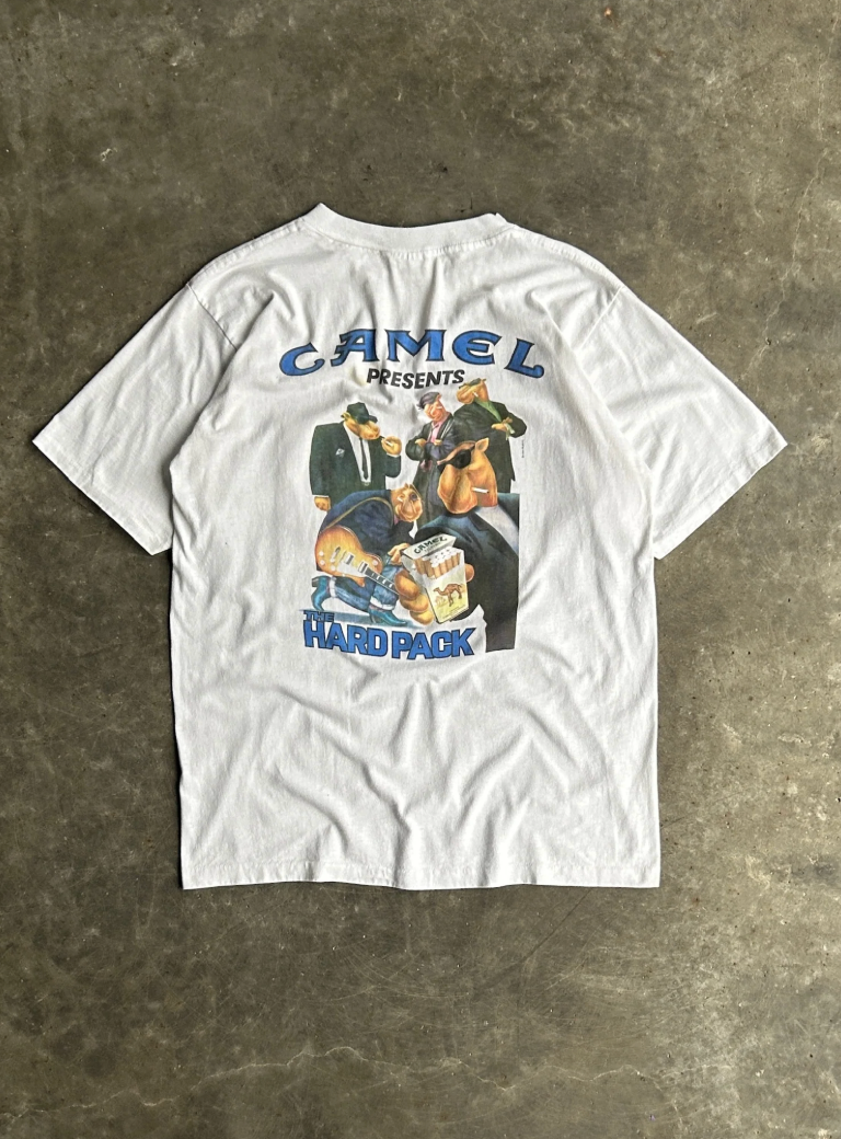 VINTAGE THE HARD PACK CAMEL SHIRT - XL
