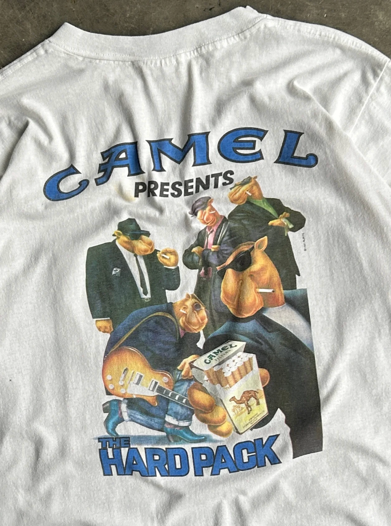 VINTAGE THE HARD PACK CAMEL SHIRT - XL
