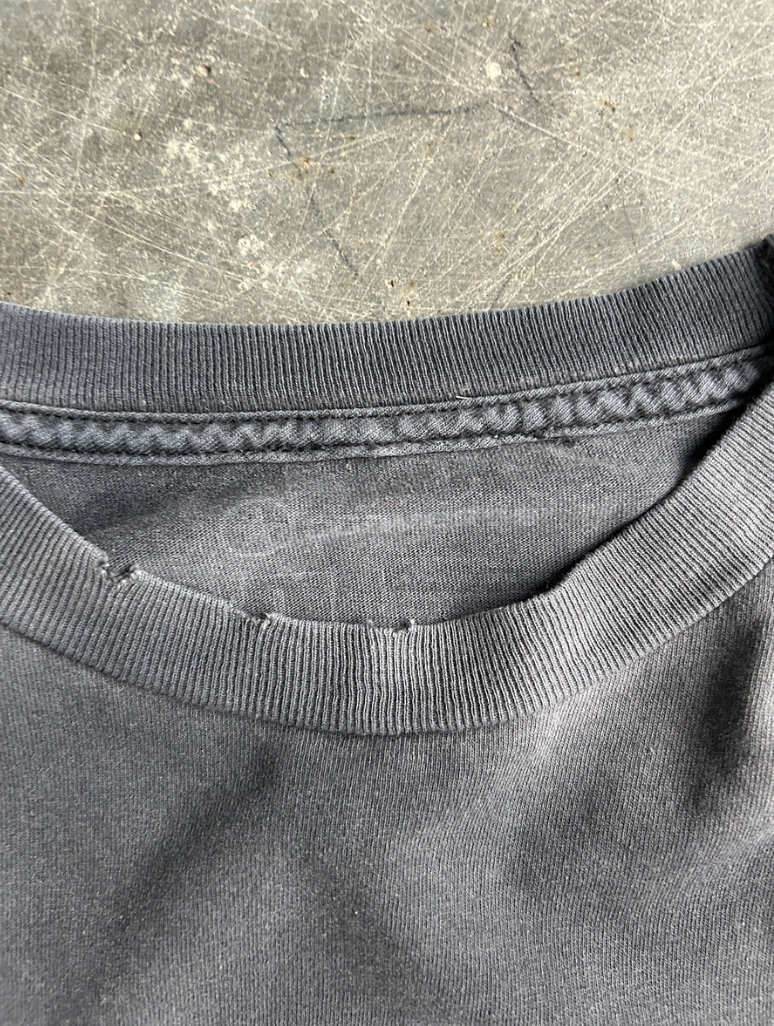 VINTAGE FADED BLACK CONVERSE SHIRT - L